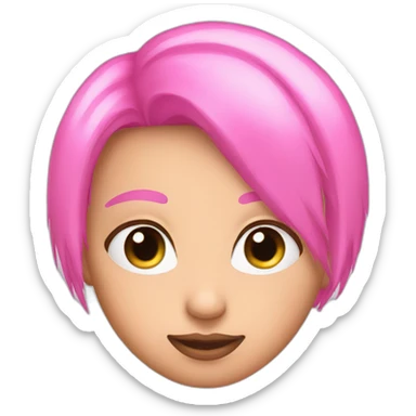 pink eyelashes  sticker