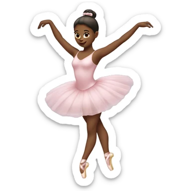 Ballerina with a big bum sticker