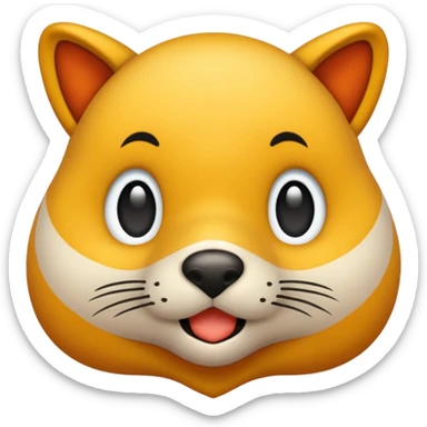 choking the chicken with one hand around the chickens neck sticker