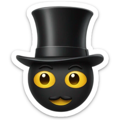 Chat tache noir sur blanc sticker