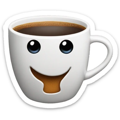 abrigada con una taza de café  sticker