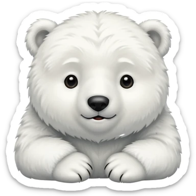 a baby polar bear



















 sticker