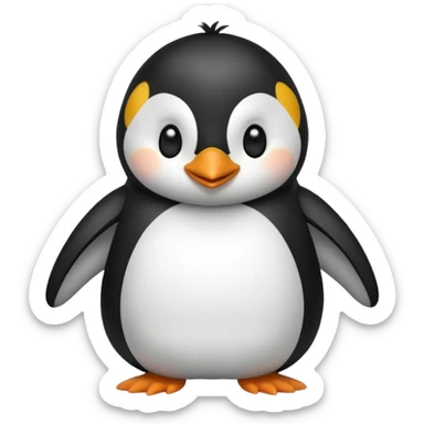 Pinguino con pijama sticker
