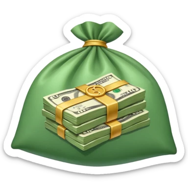 a wad of money  sticker