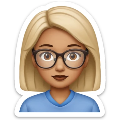 chronic diseases (diabets) woman iOS emoji style sticker