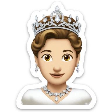 royal dainty jeweled british diamond tiara only sticker