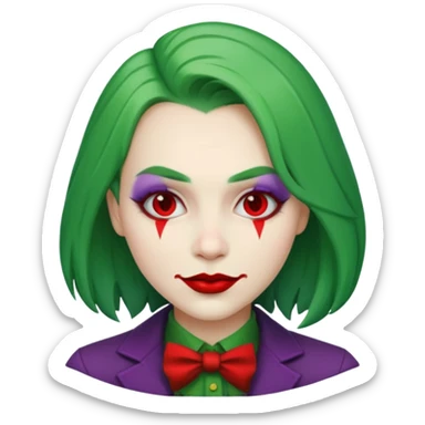 joker emoji from bat man sticker