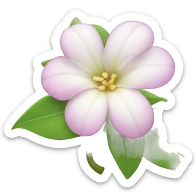 Apple Emoji of Jasmine's flowers  sticker