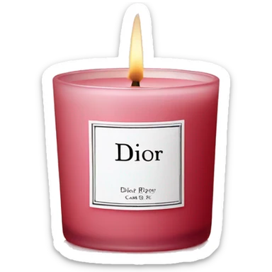 Dior candle sticker