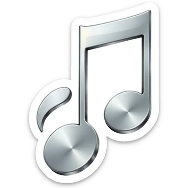mac os music note metal mute sound 🔇 sticker