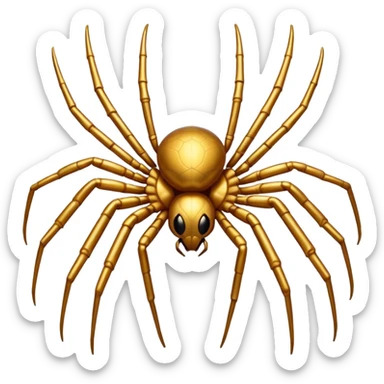 make me a gold web spider sticker
