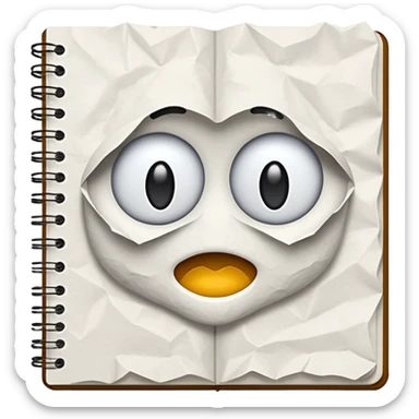 Sketchbook Page sticker