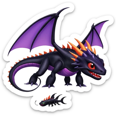 Plankton-Venom-Spyro-Cynder-Toothless-fusion sticker