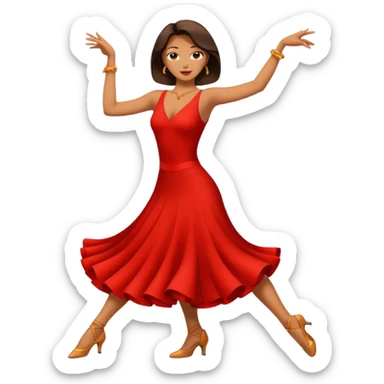 tango dancing woman emoji sticker
