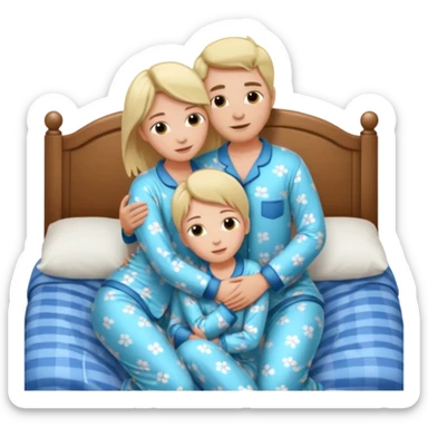 Masculine women spooning in bed sticker