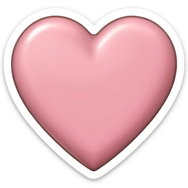 Light Pink Chocolate Heart sticker