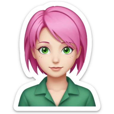 Mitsuri Kanroji, ultra détaillé, sourire narquois  sticker