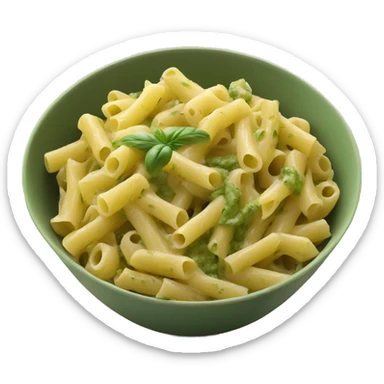 Pesto pasta in a bowl sticker