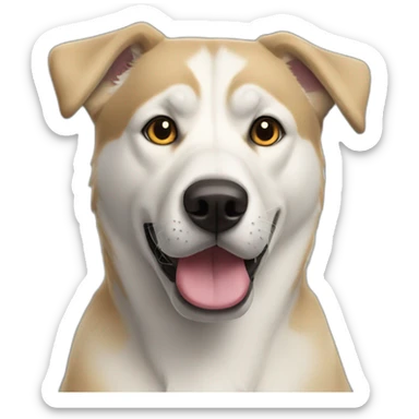 husky-lab-mix-dog sticker