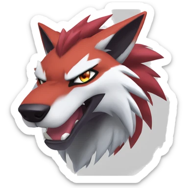  Incineroar Zoroark Lycanroc Aquila a Fakemon sticker