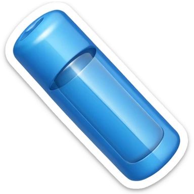 Blue pushpin sticker