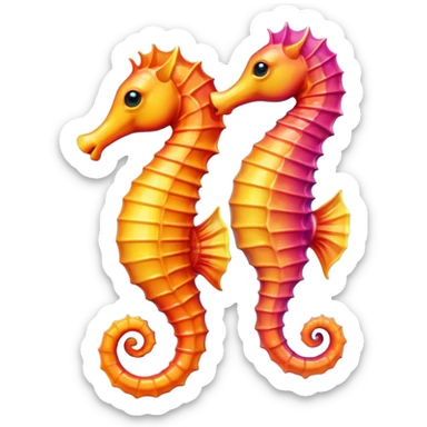 Seahorse - чтобы выглядил как настоящий эмодзи sticker