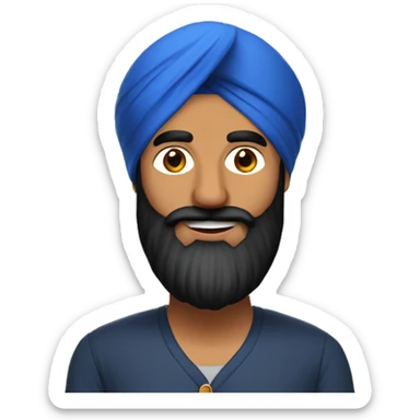 a Sikh man who is a cybersecurity/IT enthusiast  sticker
