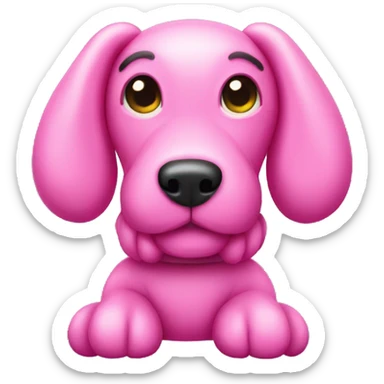 Pink balloon dog sticker