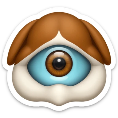 écureuil tenant une énorme loupe devant ses yeux, air curieux sticker