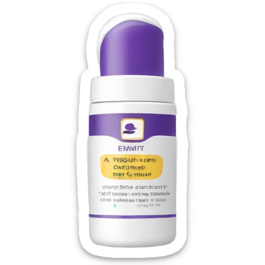 eye cream bottle with label sticker