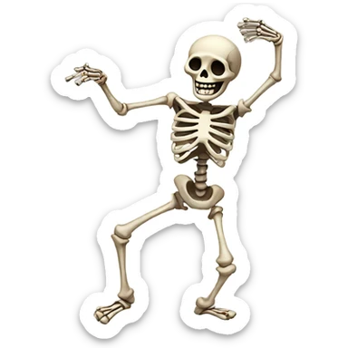 Dancing skeleton  sticker
