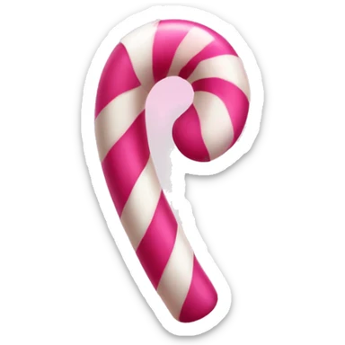Long Pink candy cane sticker