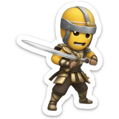 Combat de karaté sticker