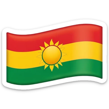 Kurdish flag sticker