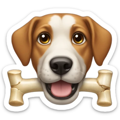 dog bones sticker