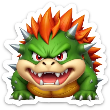 Bowser Mario sticker