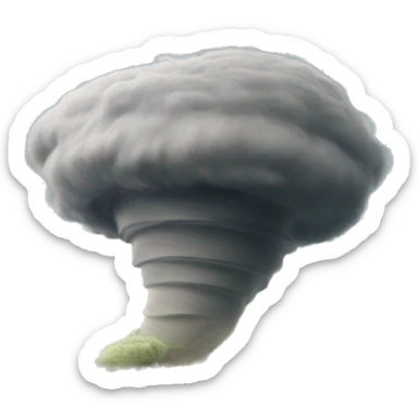 Tornado destroying a city sticker