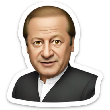 Nawaz sharif as theif sticker
