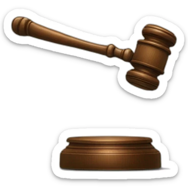 judges gavel sticker