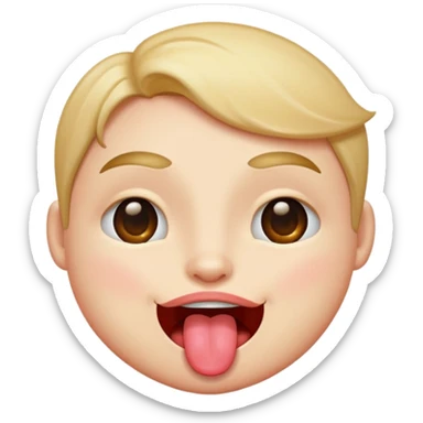 winking face with tongue out sticker