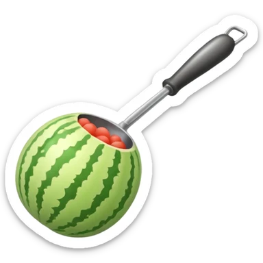 Melon baller sticker