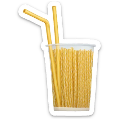 A 2 meter long straw sticker