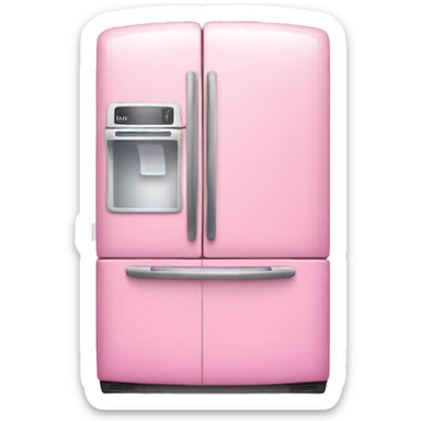 Pink realistic fridge sticker