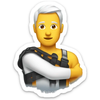 Shoulder in a sling sticker