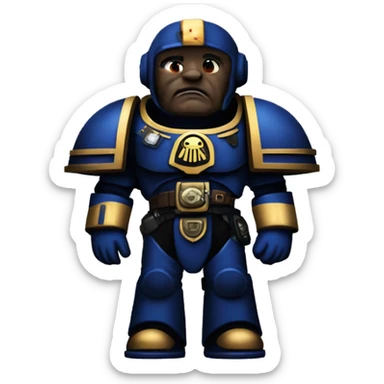 Warhammer 40k space marine sticker