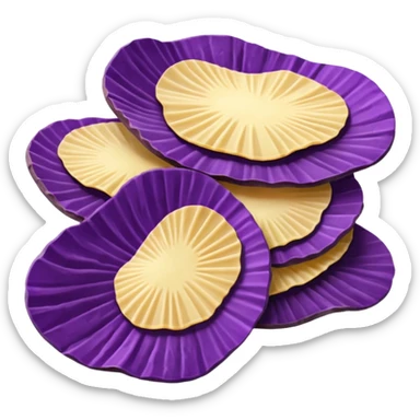 purple potato chips sticker
