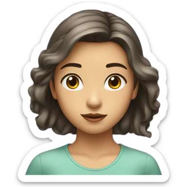 Filles qui se regardent dans les yeux sticker