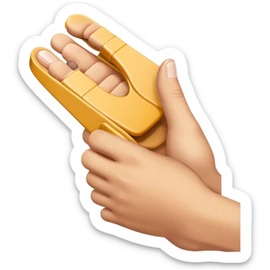 Hand holding chancla  sticker