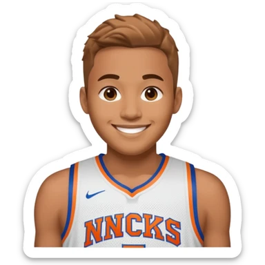 Smiley new york knicks sticker