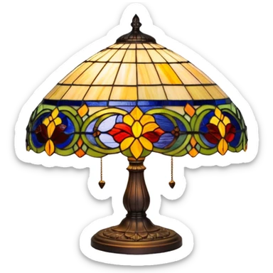 Tiffany lamp sticker